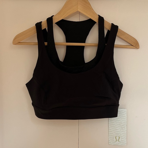 NWT lululemon glide and stride bra in black - size 8 - Picture 7 of 8